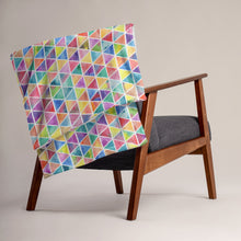 Load image into Gallery viewer, Watercolor geometric monogram Throw Blanket