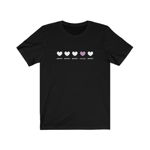  t shirt in pantone heart 